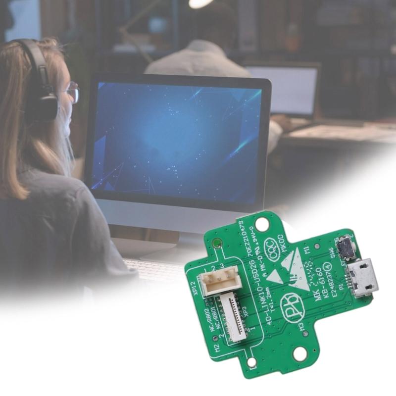 USB Charging Port Replacement Circuit Board for Link 10 Speaker Repair 40-LINK10-USD2G Parts, Green