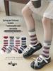 Trendy Korean-Style Cotton Socks for Girls - Spring/Autumn Mid-Tube Versatile Fashion