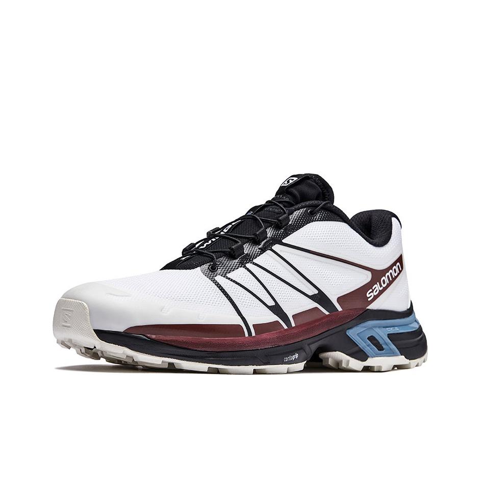 SALOMON X They Are XT-Wings 2 Lace-Up PU Mesh Fabric Shock Absorbing Slip-Resistant Wear-Resistant Supportive Low-Top Running Shoes L41313800