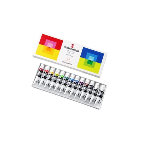 Turner Color Poster Color 13 Pieces (12 Colors) School Set PC13C 11ml
