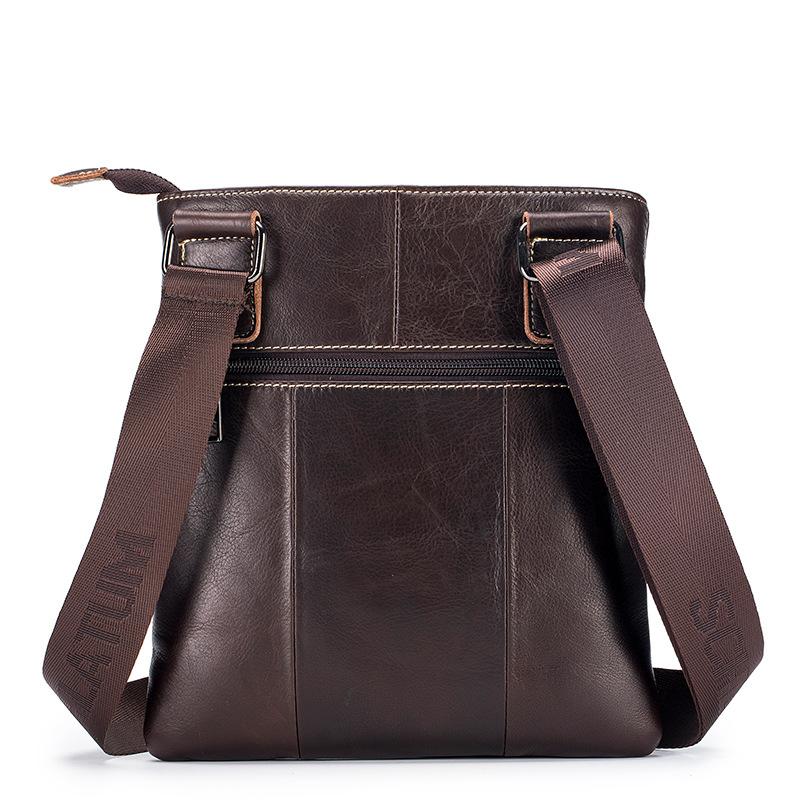 Men's Shoulder Bag Made of Genuine Leather, Trendy Men's Bag, Retro Men's Crossbody Bag