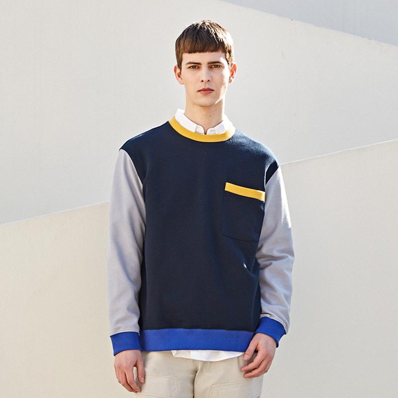 CUSTOMUS 4-Color Mix Preppy Sweatshirt Cxs23Skmt296