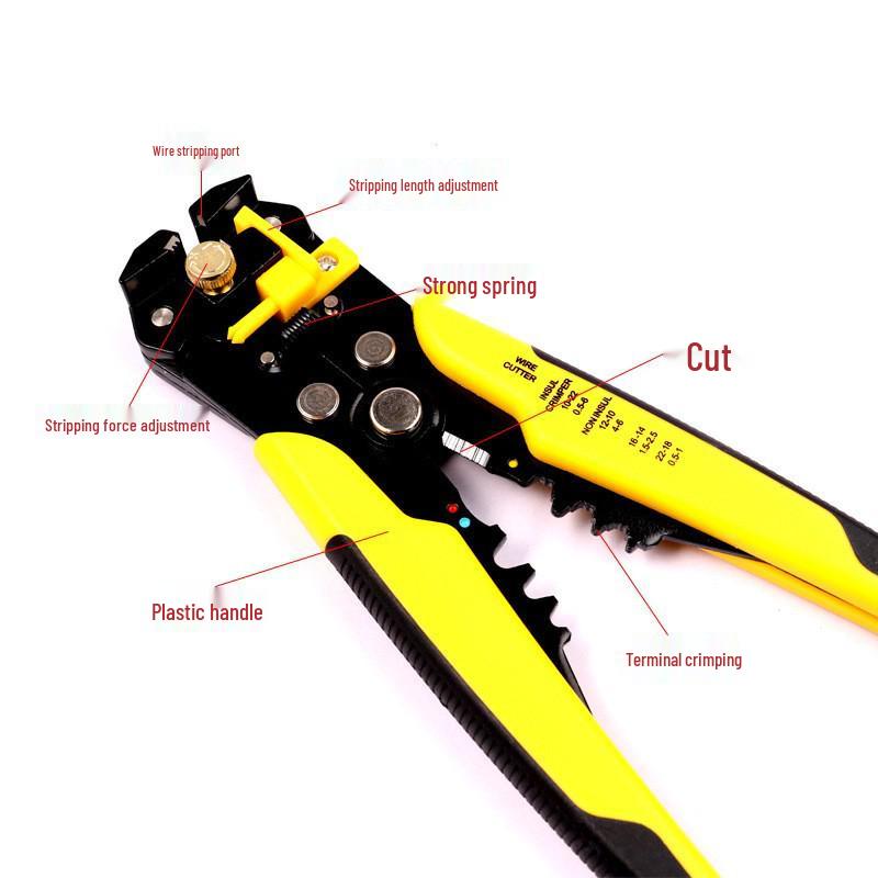 

Electrician s Automatic Wire Stripping and Cutting Pliers for Household and Cable Use