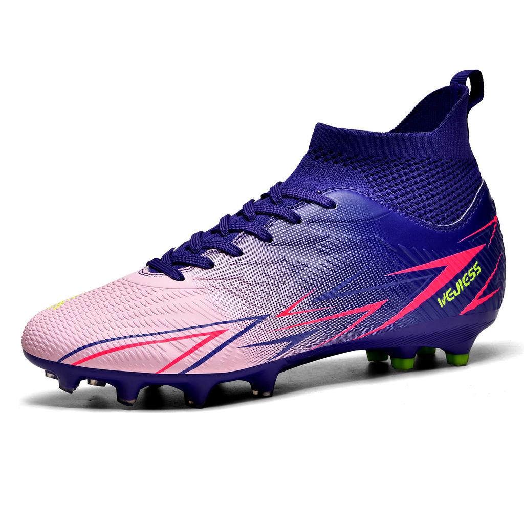 New football shoes men's and women's high-top adult students campus game long broken nail shoes women's training shoes factory