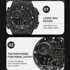 Naviforce Men LCD Watch Ditital Movement Lightweight Silicone Strap 50m Waterproof Calendar Date Alarm Night Pattern Boy Gift Watch NF7131