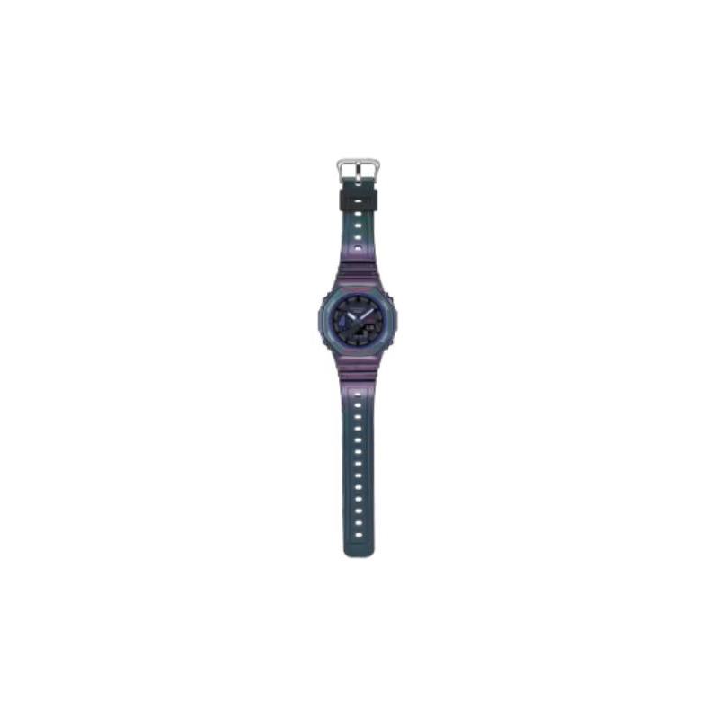 Casio Waterproof Quartz Resin Strap Men and Women Same Style Gray Dial GA-2100AH-6A