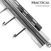 Heavy Duty Telescopic Pull Out Closet Rod Adjustable Slide Out Hanging Rail for Garments Trousers Scarves Handbags Space Saving