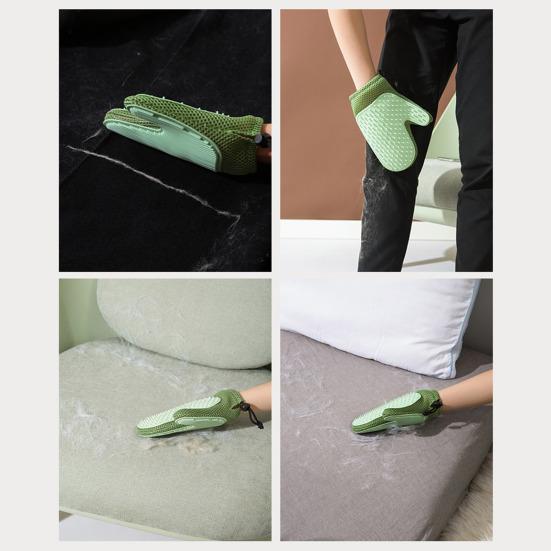 Yousheng 1Pc Pet Hair Removal Glove 2-in-1 Cat Deshedding Brush And Massage Mitt Grooming Glove for Short Long Hair Dogs Cats Shedding Control Bathing