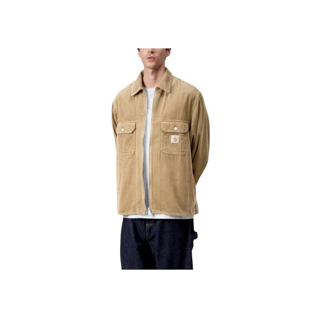 Carhartt WIP FW25 Reynold Shirt Jac Comfortable Two-Way Zipper Long Sleeve Jacket Men jackets I036049-8Y-02