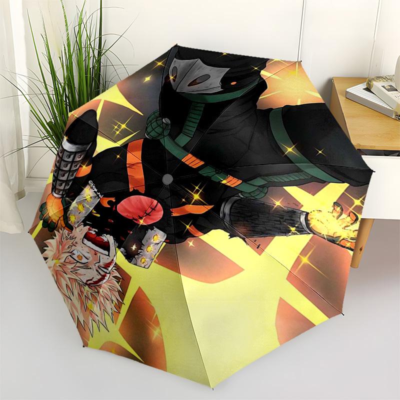 

1pc Tanjirou Kamado Outdoor Umbrella - Automatic Opening/Closing, Portable 3-Fold Design with 8-Bone Iron Frame - Perfect Gift for Demon Slayer Fans,