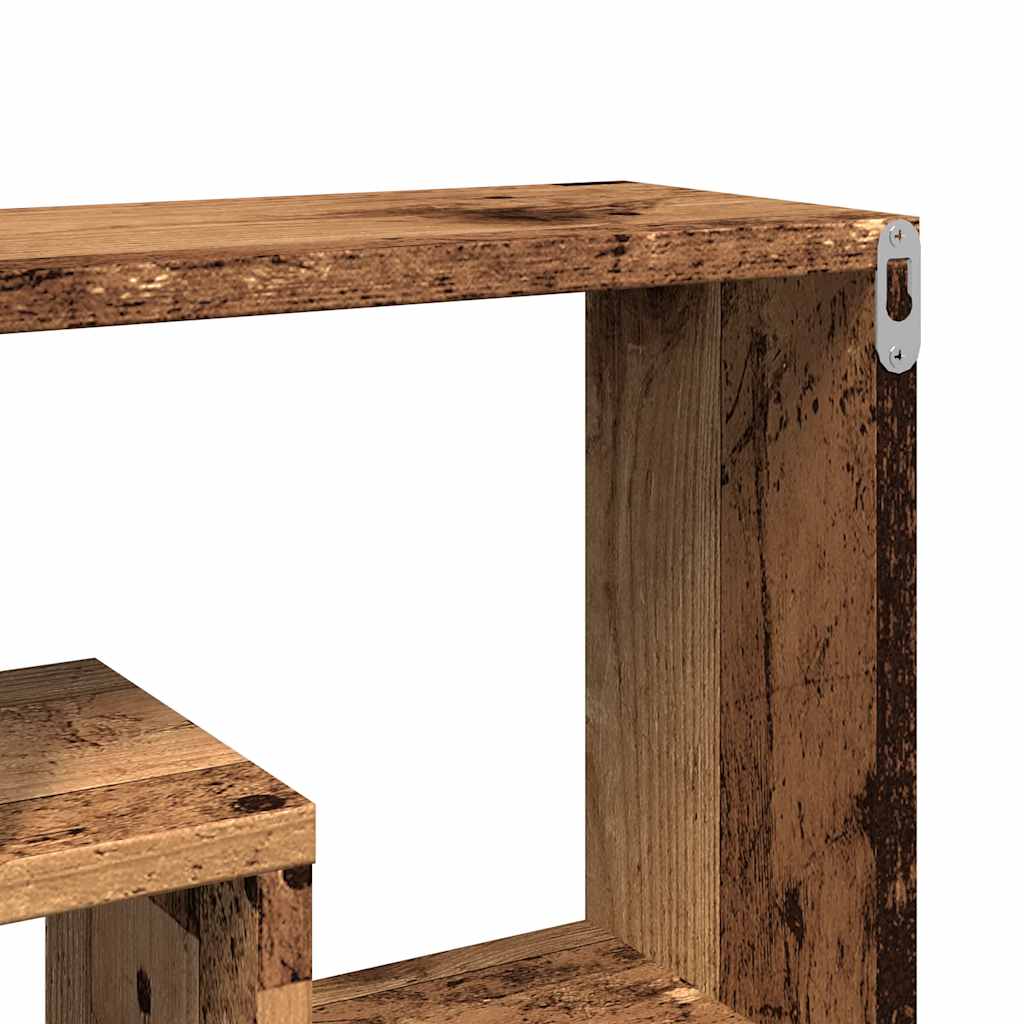 Wall Shelf Old Wood 85X16X52.5 Cm Glued Wood