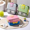 Lunch Box Food Grade Plastic Office Worker Lunch Box With Tableware Individually Sealed Portable Bento Box Salad Box