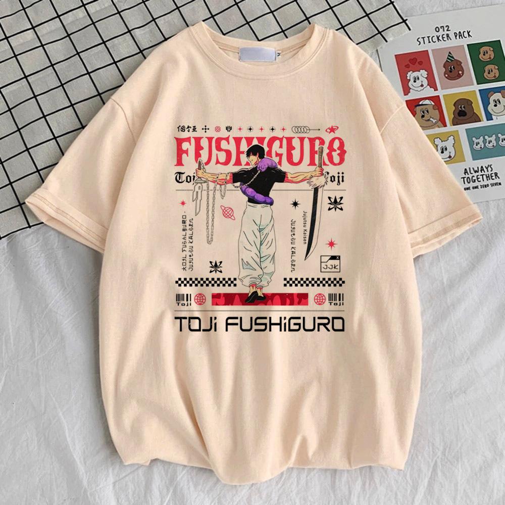 

Toji Fushiguro t shirt Women Graphic Punk Classic 80s Comfortable top tees University Digital 2000s Graphic Trendy Gothic S