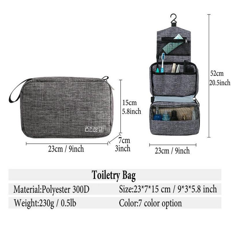 Hanging Travel Toiletry Bag for Men and Women Makeup Bag Cosmetic Beautician Folding Bag Bathroom and Shower Organizer