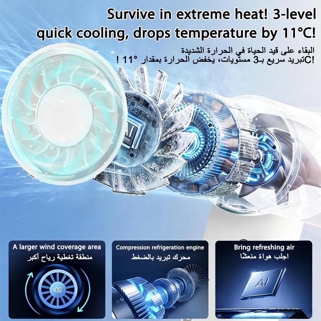 Xiaomi New Ultralight Mini Size Handheld Fan Portable Fan Air Cooler Pocket Fan Rechargeable for Travelling Shopping