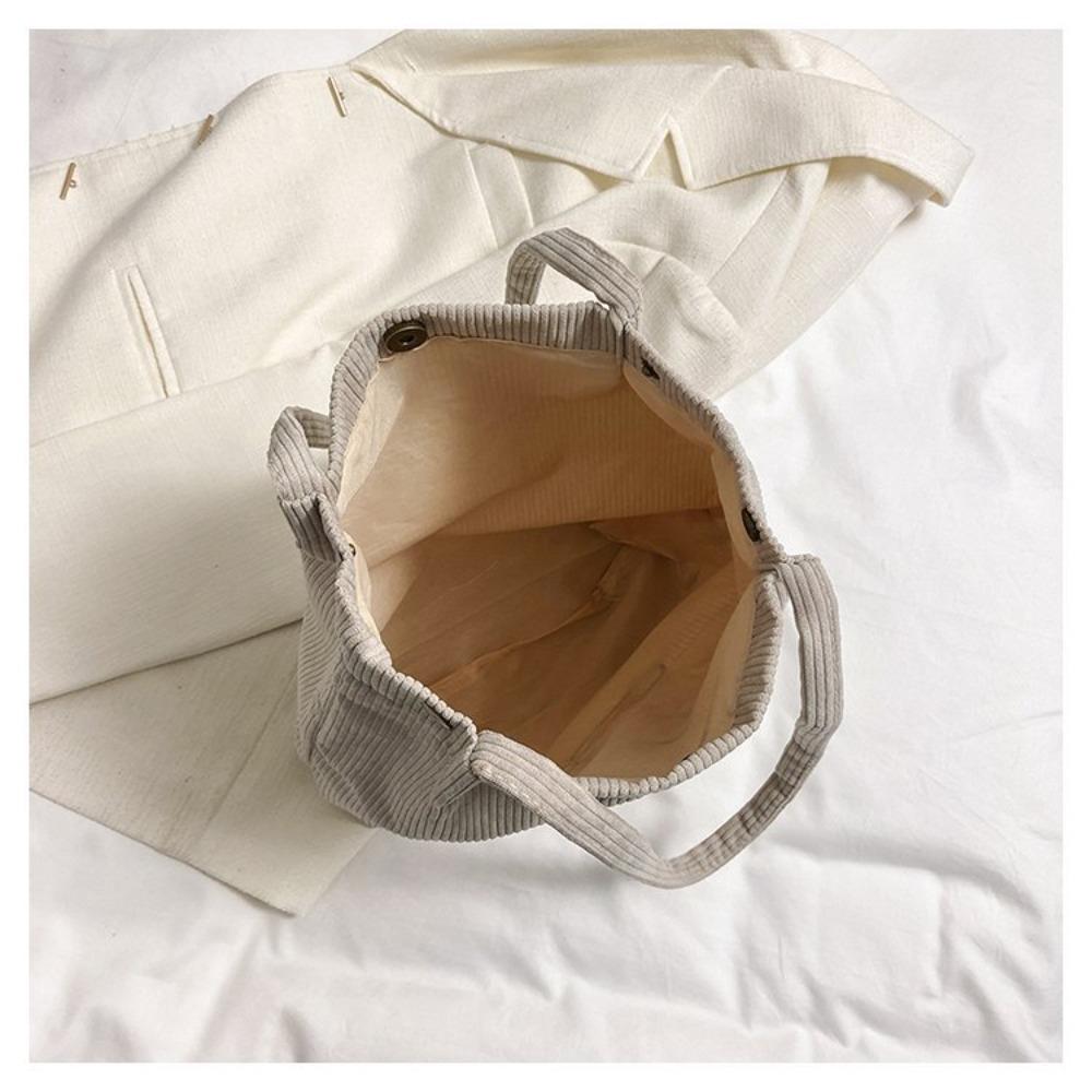 Damen Cord-Umhängetasche mit großem Fassungsvermögen, Bär, lässige Damen-Handtasche, wiederverwendbare Einkaufstasche aus Baumwolle mit großem Fassungsvermögen, Strandtaschen