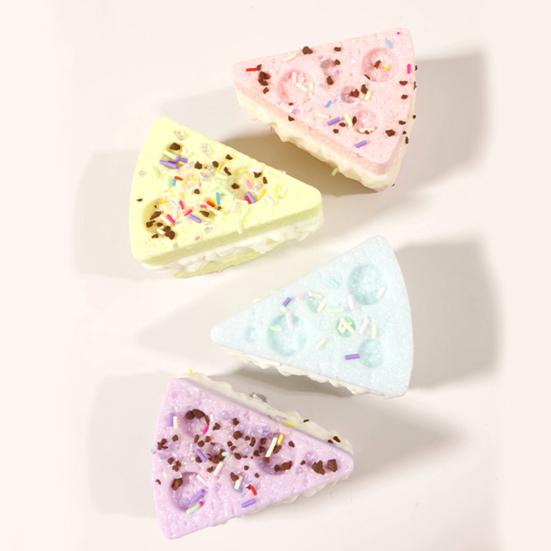 Simulated Food Squeeze Toy Anxiety Relief Stretchy Rice Cake Triangle Cheese Stress Toy Portable Fake Food Decompression