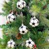 6pcs Football Basketball Rugby Baseball Christmas Hanging Balls  Home Christmas Decor
