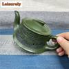 280ml Antique Yixing Purple Clay Teapots Handmade Smooth Sailing Pot Raw Ore Dark Green Mud Tea Soaking Kettle Zisha Teaset Gift