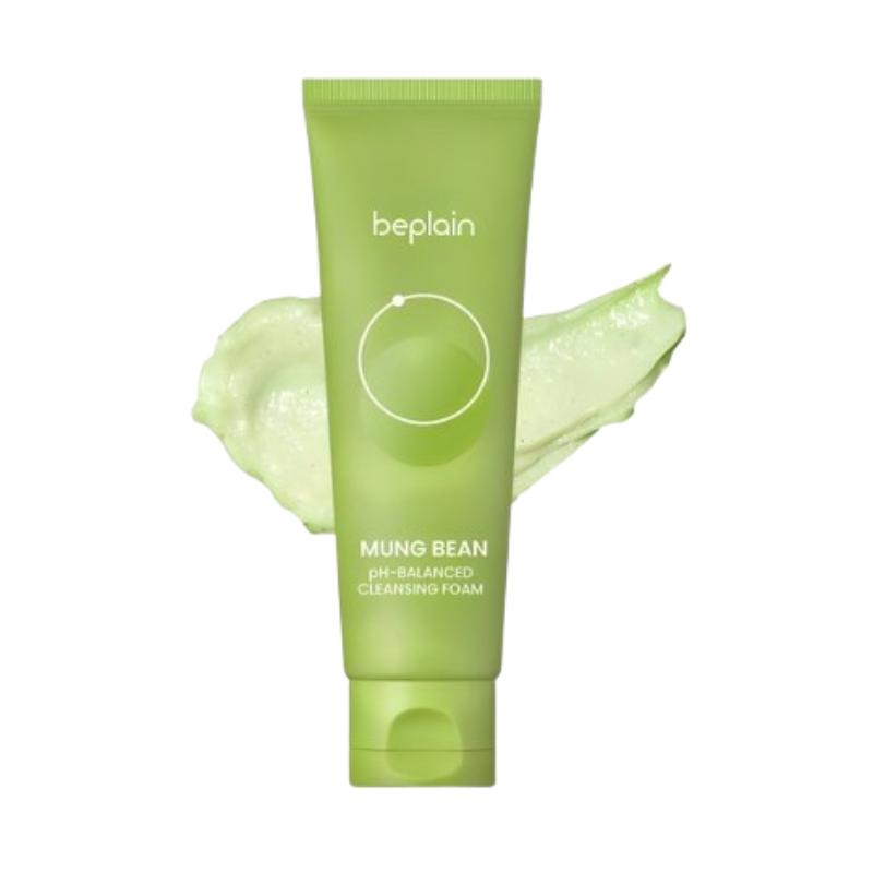 

beplain Mung Bean Low pH Vegan Cleansing Foam 80ml – Korean Face Wash for Sensitive Skin, Gentle Daily Cleanser with Mung Bean Extract 80ml