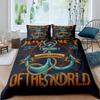 Anchor Nautical  King Queen Duvet Cover Vintage Plank Blue Bedding Set Camping Adventure Quilt Cover Polyester Comforter Cover