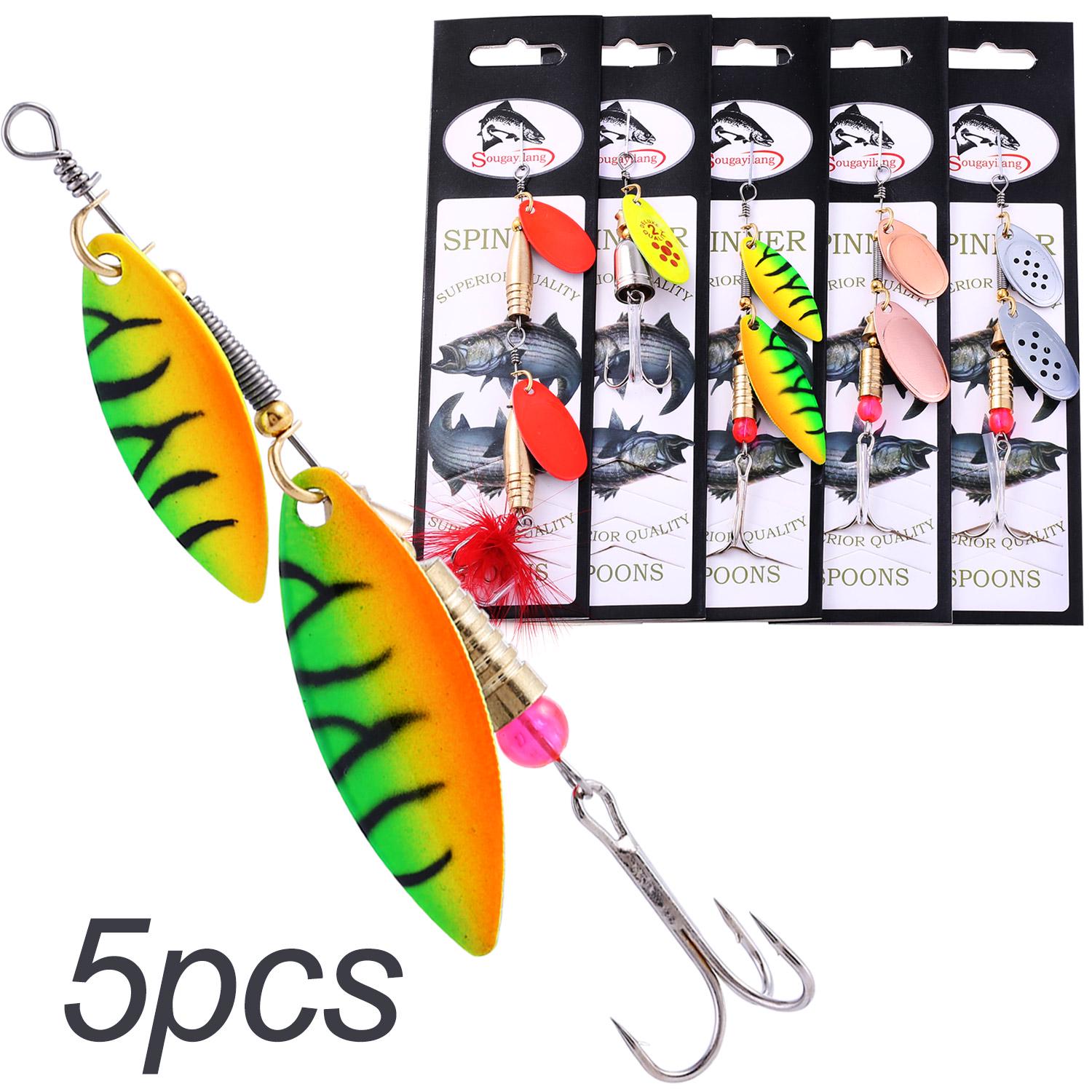

Рыболовные приманки Корм ​​Minnow Northland Spoon Fish Shap Design Все пресноводные рыбы Ultra 5pcs Lures