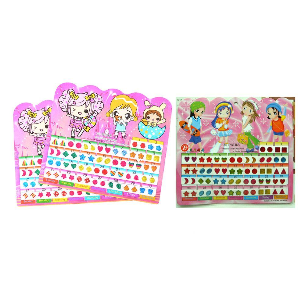 2Sheet =120PCS Diy Sticker Toys Children Stickers Head Earring Cartoon Reward C 2Sheet =120PCS Diy Sticker Toys Children Stickers Head Earring Cartoon Reward C