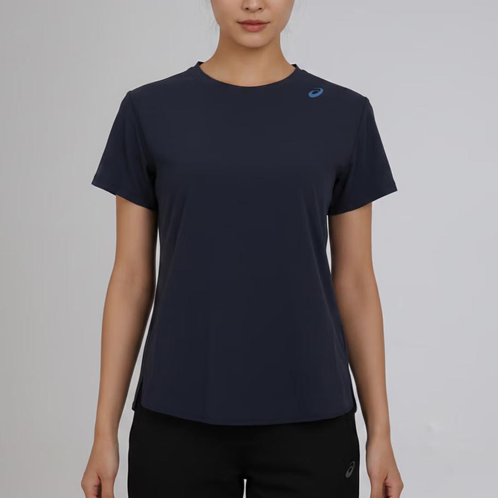 Asics Moisture Wicking UV Protection Solid Color SS26 Running T-Shirt Women tops 2012D526-400