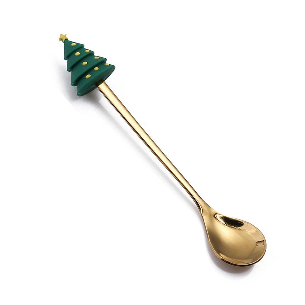 Christmas Cartoon Snowman Spoon & Fork Set - Cute Dessert Cutlery Gift