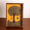 Fortune Feng Shui Money Tree Frame, Brass Wealth Decor, Desktop Fortunate Gift Abundant