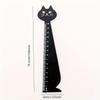 4Pcs 15cm Scale Ruler Creative Cartoon Ruler Cat Wooden Ruler Student Stationery Straight Ruler Office School Supplies