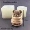 2025 New Silicone Candle Mold Cake Baking Mold Aromatherapy Cream Dropping Mold Cute Teddy Bear Honey Jar