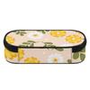 Pencil Bag 300D Polyester Spacious Storage Smooth Zipper with Main Compartment Mesh Pocket and Pen Slots for Teens and Students