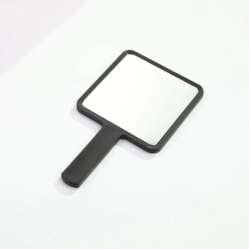 1 st Ögonfransförlängning Handhållen Sminkspegel Fyrkantig Sminkbordsspegel med Handtag Handhållen Spegel SPA Salong Kompakta Speglar