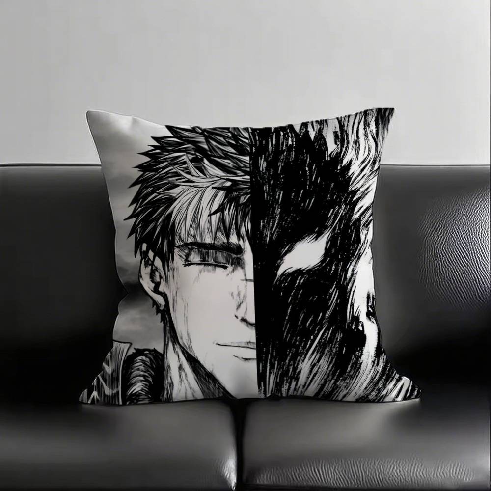 1pc Anime B-Berserk Pillow Case Fashion Square Pillowcase Bedroom Sofa Room Ins Decoration Leisure