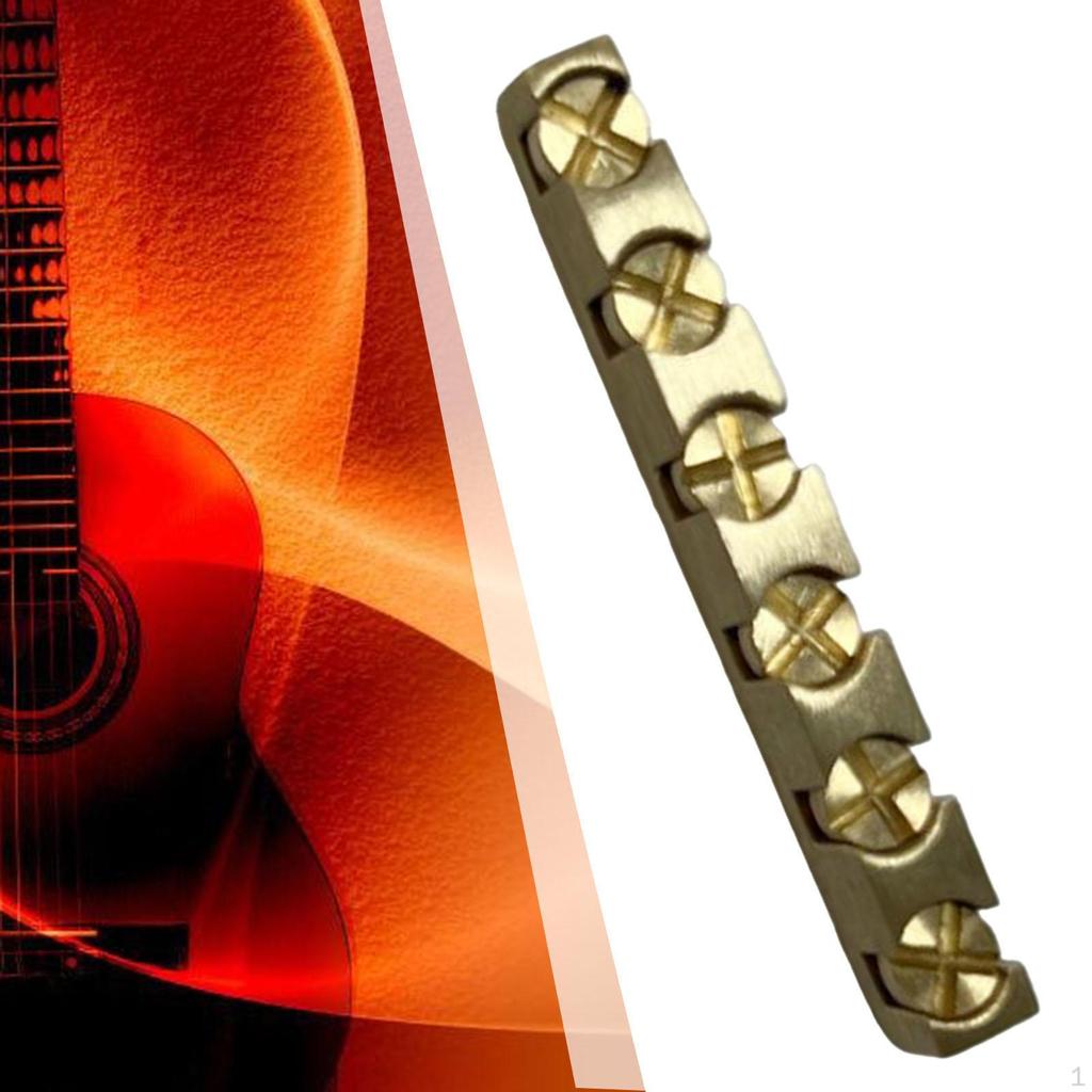 Adjustable Brass Guitar Nut for Electric Guitars - Enhance Your Sound