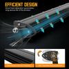 Led Light Bar 180w 6000k Ip67 Waterproof Spotlight Single Row Work Lamp For Off-road Vehicles Suv Trucks