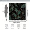 1 Stück Moderne Botanische Duschvorhang - Petrol & Goldblatt, Abstrakte Punkte, 70x70 Zoll, Polyester, 12 Haken, Stilvolle Baddeko