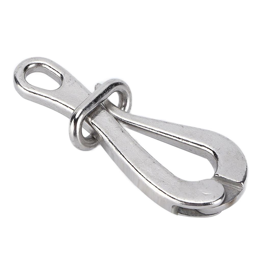 4in Quick Release Hook for Lifeboats 316 Stainless Steel Polished Antirust Boat Hardware Accessories
