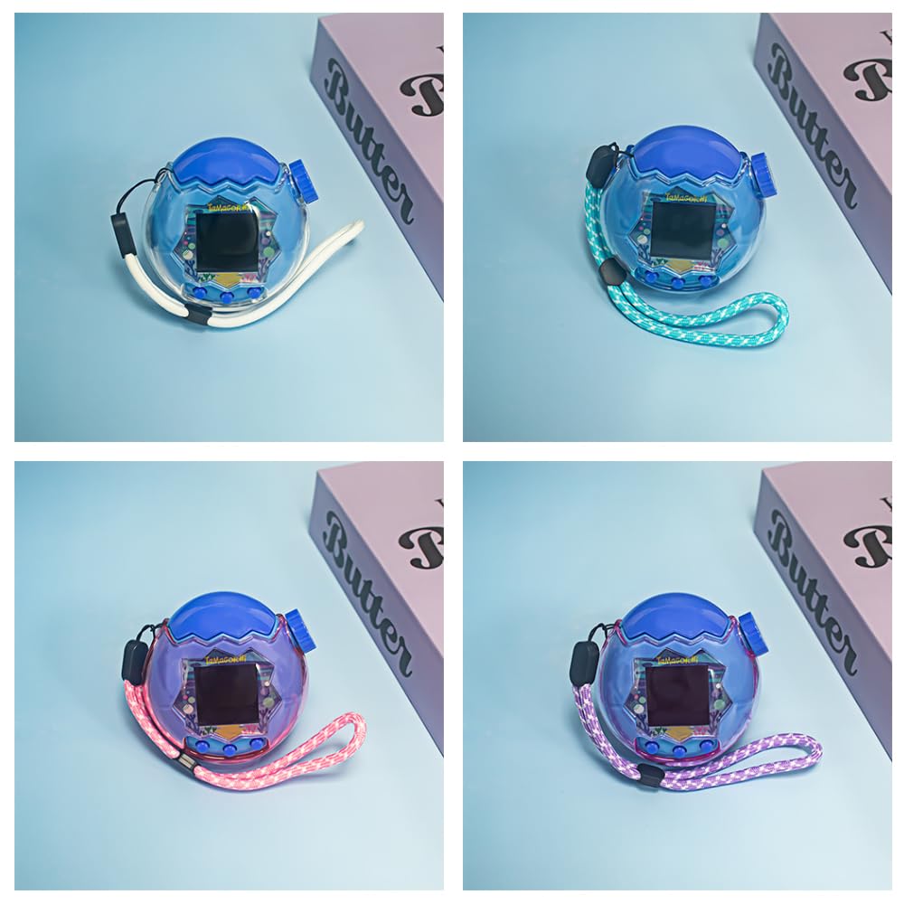 QUANTALY Full Protection Hard Case for Tamagotchi Paradise PC Button High Charging Possible While Includes Strap Opening Compatible with Tamagotchi