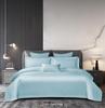 50S Pure Cotton Sateen Solid Color Brocade Fabric Duvet Cover & Bed Sheet Hotel Collection