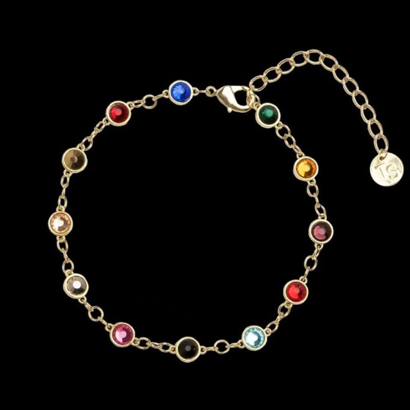 Versatile Wristband with Sparkling Stones Trendy Bangle Bracelet Accessory Charm