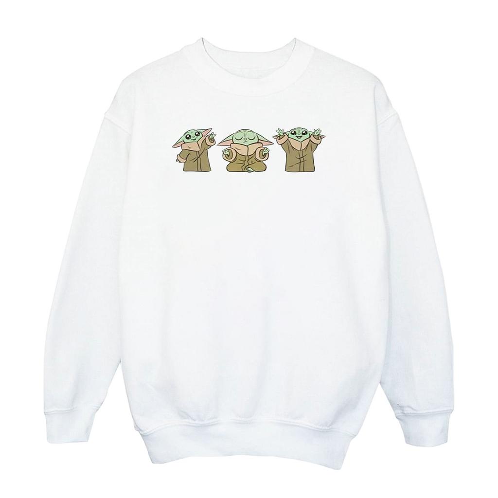 Star Wars Womens/Ladies The Mandalorian Grogu Poses Sweatshirt
