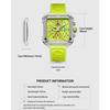 ONOLA Multifunctional Luxury Fashion Quartz Wristwatches for Men Silicone Strap Waterproof Luminous Chronograph Reloj Hombre