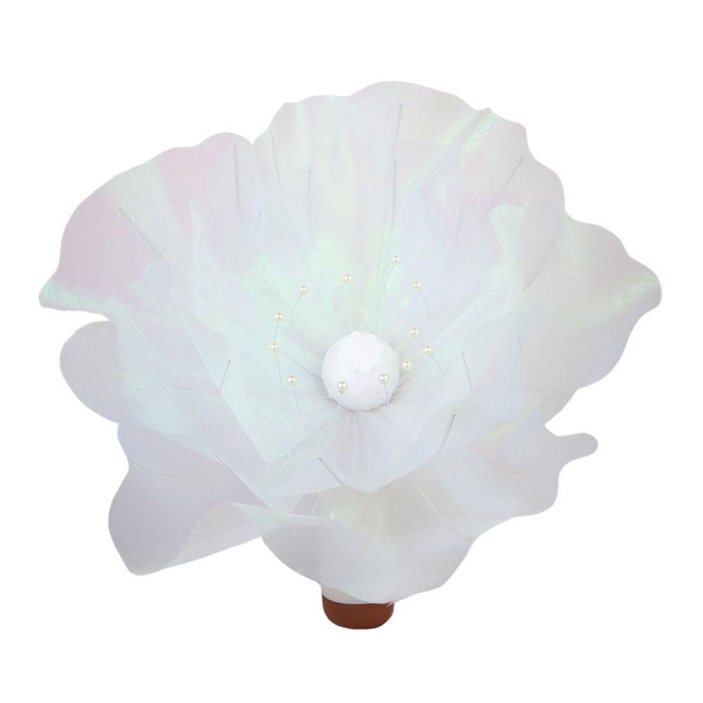 50cm Big Gauze Poppy Flower Hollow Design Simulation Flower Silk Mesh Flower  Wedding Decoration