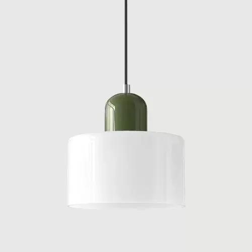 Vintage design kolorowy szklany zwis Nordic luksusowa restauracja dekoracja domu różowy pomarańczowy zielony biały zwis