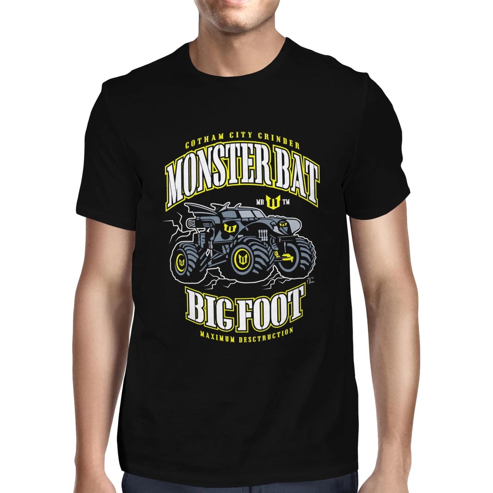 1Tee Mens Monster Bat, Big Foot Truck  T-Shirt XXXXL