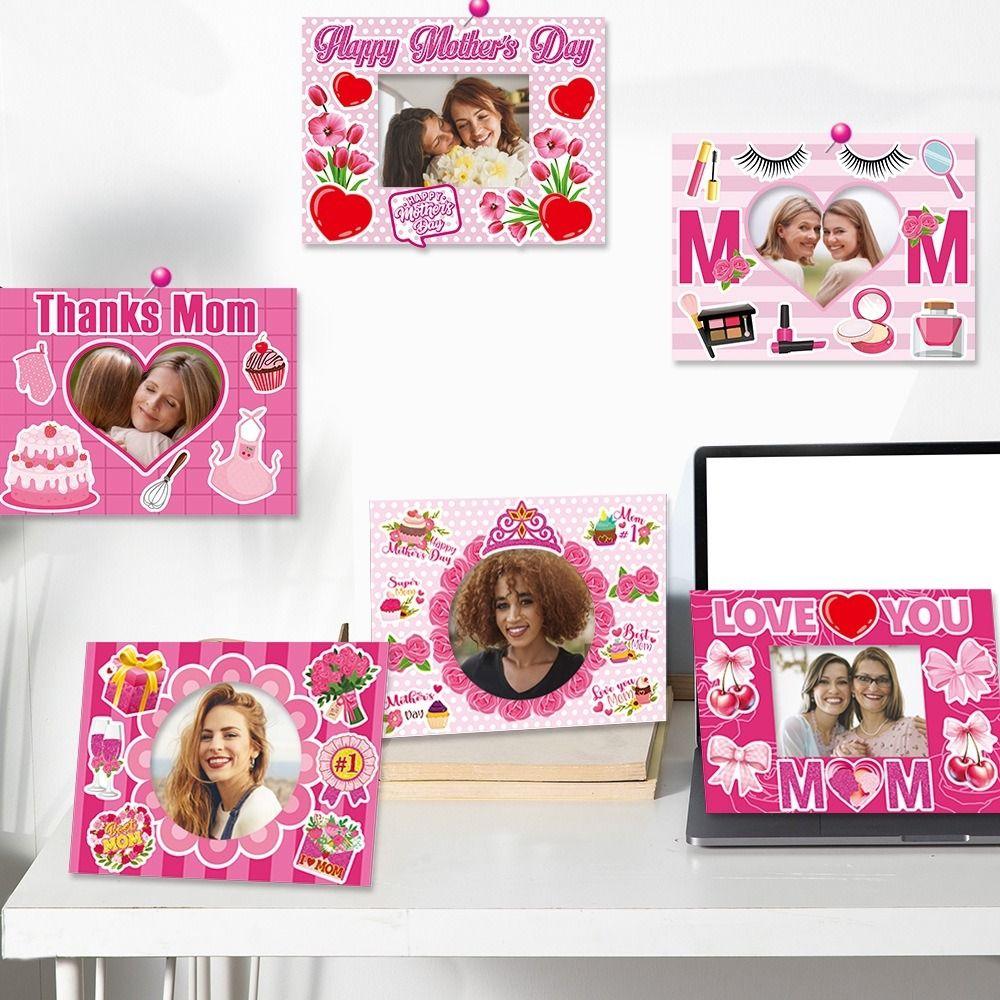 Happy Mother's Day Paper Photo Frames Crafts Kits Mothers Day Picture Holder  Mothers Day Gifts