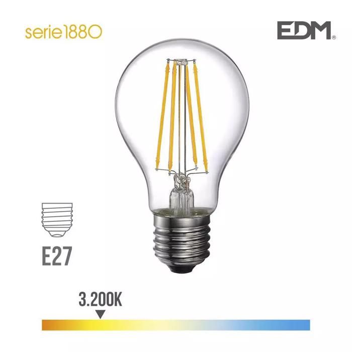 Ampoule LED Filament E27 – 6W 800lm – Lumière chaude – 6x10,6cm - 98601