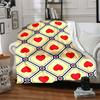 1pc Heart Pattern Blanket Warm, Cozy, And Soft, Suitable for Sofas, Beds, Cars, And Office Use.Perfect for Camping And Travel, Making It a Great Gift